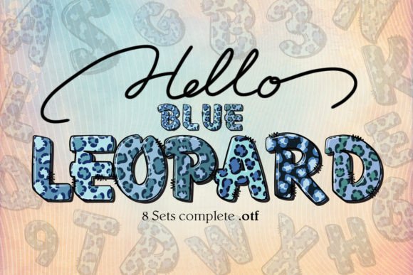 Blue Leopard Font: Bold & Beautiful