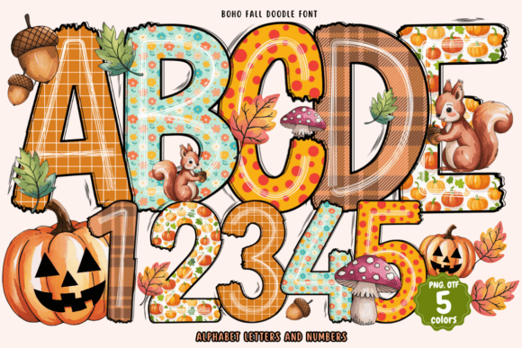 Boho Fall Autumn: A Playful Display Typeface for Cozy Branding