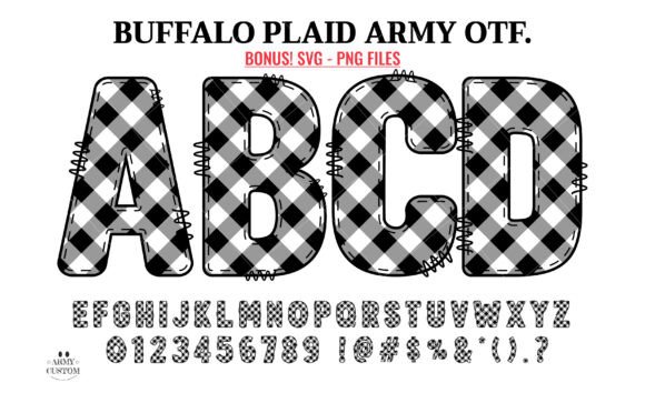 Buffalo Plaid Army: A Color Font That Brings Campaign Warmth to Digital Creative