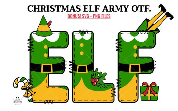 Christmas Elf Army: A Playful Typeface for Digital Design