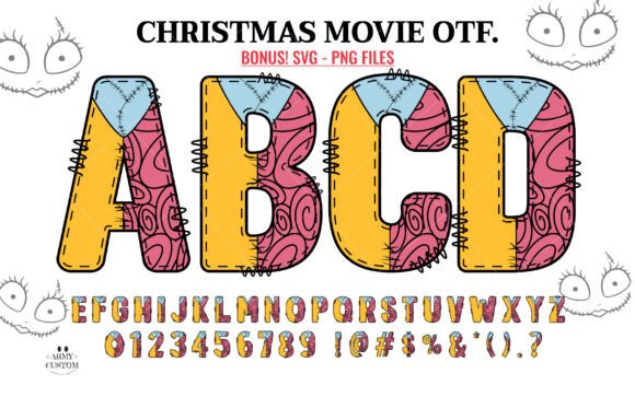 Christmas Movie Sally: A Whimsical Typeface for Branding