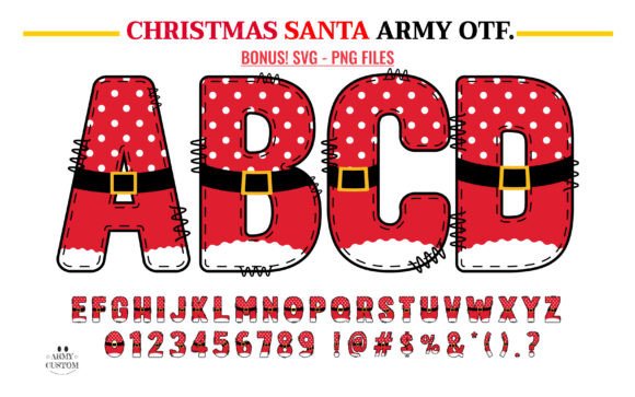 Christmas Santa Army Font: A Designer’s Take on Holiday Branding
