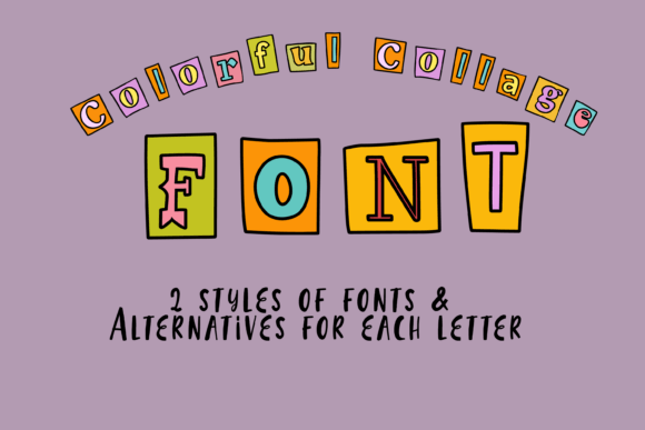 Colorful Collage Font Adds Playful Personality to Editorial Layouts