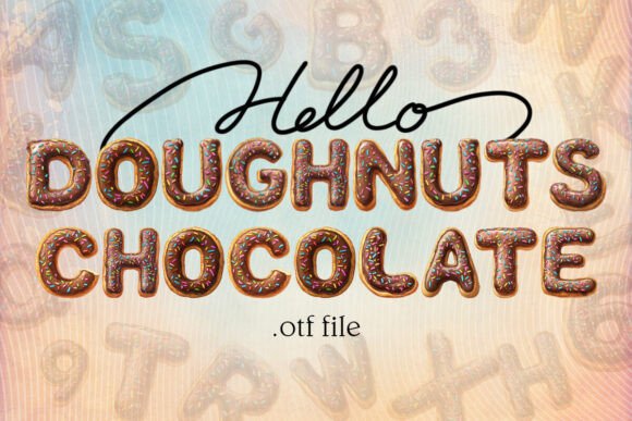 Doughnuts Chocolate: A Playful, Edible Color Font for Brands