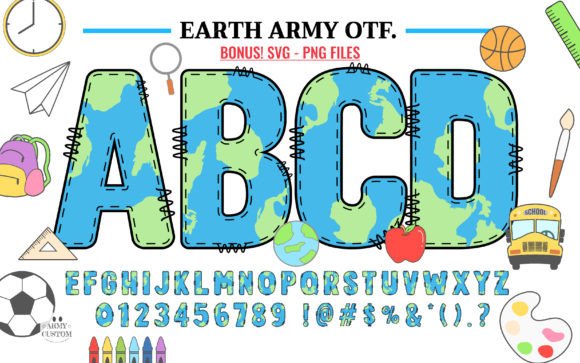 Earth Army Font for Web Design