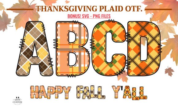 Fall Plaid Bundle Army: A Typeface That Wraps Your Brand in Warmth