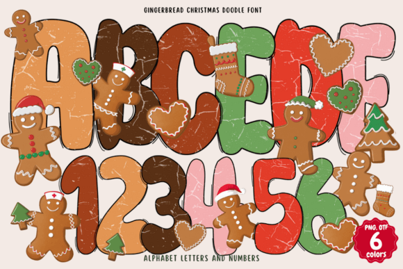 Gingerbread Christmas Doodle: A Playful Font for Holiday Branding