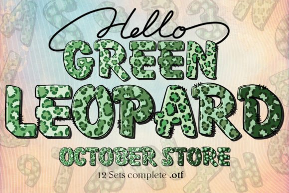 Green Leopard Font for Bold Branding