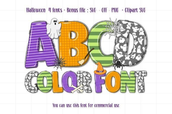 Halloween Set: A Playful Display Font for Editorial Design