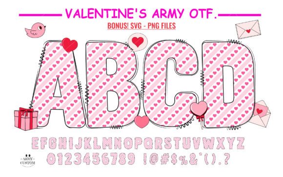 Love Valentine's Army Diagonal: A Font That Brings Heart to Your Brand