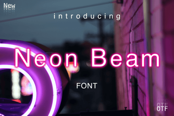 Neon Beam Font for Bold Web Design