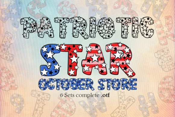 Patriotic Star Font for Business