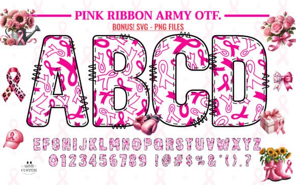 Pink Ribbon Army2 Font for Impactful Design