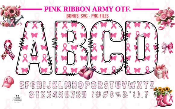 Pink Ribbon Army3 Font