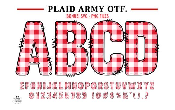 Plaid Army: A Festive Typeface for Editorial Design