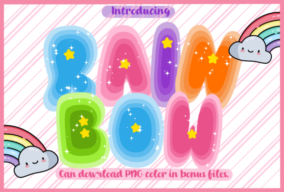 Rain Bow Font: A Colorful Typeface for Web Design