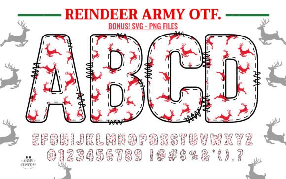 Reindeer Army: A Cozy Typeface for Holiday Editorial Design