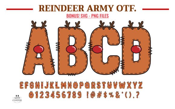Reindeer Christmas Army: A Playful Font for Editorial Design