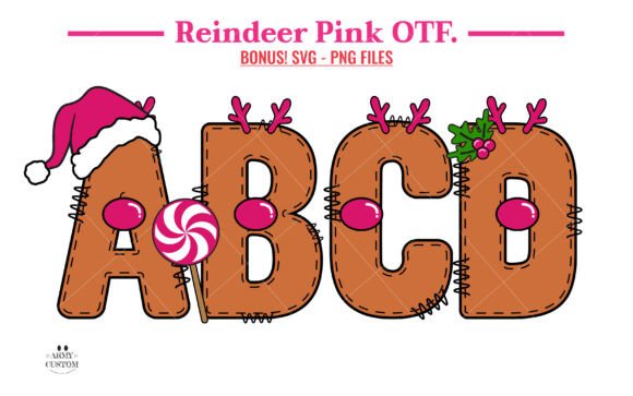 Reindeer Pink: A Playful Display Font for Festive Web Design