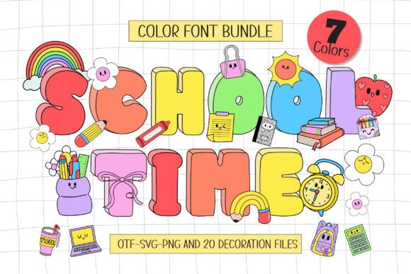 School Time Font: A Vibrant Typeface for Scroll-Stopping Visuals
