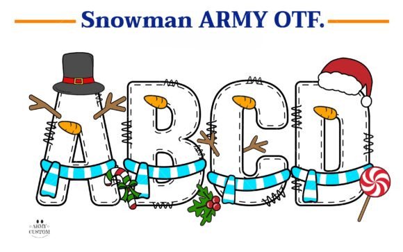Snowman Army Font: A Playful Typeface for Branding Projects