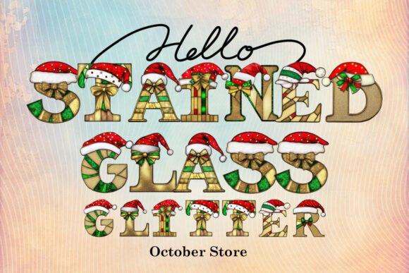 Stained Glass Glitter: A Color Font for Brand Identity