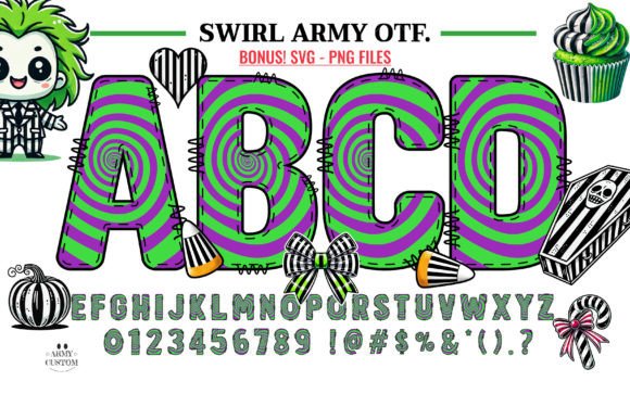 Swirl Army: A Magical Font for Creative Projects