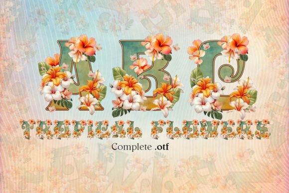 Tropical Flower: A Vibrant Font for Creative Brands