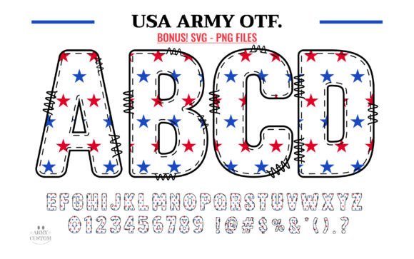 Usa Army Font for Creative Projects